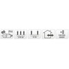Christmas Decoration LED vielinė girlianda 320 LED šiltai balta 725524