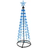 Christmas Decoration Apšviestas LED Kalėdų medis 150 cm su 154 RGB LED
