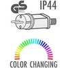 Christmas Decoration Apšviestas LED Kalėdų medis 150 cm su 154 RGB LED