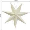 Christmas Decoration DEKORACINĖ KABINAMA POPIERINĖ ŽVAIGŽDĖ 45CM BALTA 740104
