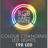 Christmas Decoration KALĖDŲ EGLĖLĖS LIETUVIAI 198 RGBW LED GRANDINĖS LEDĖS SU NUOTOLINIO VALDYMU