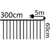Christmas Decoration Nežinomas Lempučių girlianda Curtain, 0.6x3 m, įvairių spalvų