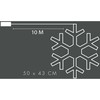 None Elektrinė LED dekoracija SNAIGĖ, 90 LED, RGB, USB, su pultu, 0,6x43x50cm