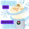 Christmas Decoration Skambinantis sniego rutulys 147 mm LED sniego senis