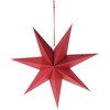 Christmas Gifts Popierinė Dekoratyvinė Žvaigždė 60 cm Raudona - Kalėdinis Ornamentas
