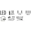Home Styling Collection Christmas Gifts KALĖDINĖS LENGVOS GRANDINĖS ŽVAKĖS 50 LED ŠILTAI BALTA