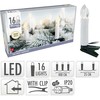 Christmas Gifts KALĖDINĖS LEMPUTĖS ŠVIESOS GIRLIANDA ŽVAKUTĖS 16 LED ŠILTA BALTA 518393