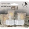 Ambiance Light 2 ledinės žvakutės su laikmačiu, baltos