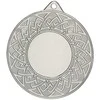 Detal Bendras sidabro medalis su vieta emblemai 25 mm - plieno