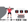 Sulankiojamas kompozitinis štangos ir hantelių rinkinys 20 kg Pure 2 Improve