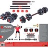 Sulankiojamas kompozitinis štangos ir hantelių rinkinys 20 kg Pure 2 Improve