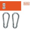 Rock Empire Juodas &amp; DECKER PLIENINIS KARABINAS 2VNT Juodas + DECKER 239972