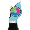 Detal Plexiglass trofėjus ant platformos - INDIVIDUALUS