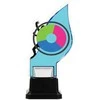 Detal Plexiglass trofėjus ant platformos - INDIVIDUALUS
