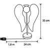 EDELMAN DEKORATYVINIS ANGELAS SPARNAI MEDINIS 106 LED INFINITY 37CM USB LUCA