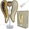 EDELMAN DEKORATYVINIS ANGELAS SPARNAI MEDINIS 106 LED INFINITY 37CM USB LUCA