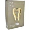 EDELMAN DEKORATYVINIS ANGELAS SPARNAI MEDINIS 106 LED INFINITY 37CM USB LUCA