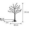 Kaledinė dekoracija Edelman Dekoratyvinis medelis 150LED 120CM baltas