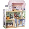 Enero Toys Medinis lėlių namelis su apšvietimu Enero