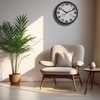 Excellent Houseware SIENINIS LAIKRODIS 25cm SU BALTU TERMMETRU