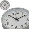 Excellent Houseware Sieninis laikrodis PP 20 cm sidabrinis