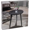 Excellent Houseware kavos staliukas su juodu mediniu paviršiumi