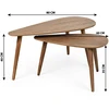 Home Styling Collection SVETAINĖS KAVOS STALIUKŲ RINKINYS 2 VNT. MDF MEDIENOS