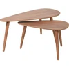 Home Styling Collection SVETAINĖS KAVOS STALIUKŲ RINKINYS 2 VNT. MDF MEDIENOS