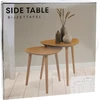 Home Styling Collection komplektas šoninių kavos stalų medinis paviršius