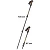 Enero Pro Sulankstomos šiaurietiško ėjimo - trekingo lazdos, 110-130cm, juodos
