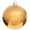 Mondex Christmas Decoration DEKORATYVINIS PLASTIKINIS KUMULYS, Saugus, 6 vnt., 80 mm skersmens, AUKSO