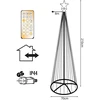 Koopman Choinka dekoracyjna 370LED super ciepły balta 210CM juodas