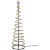 Koopman Choinka dekoracyjna 756LED Waterfall 210CM juodas