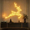 KOOPMAN DEKORACJA ŚWIETLNA RENIFER 79X73CM 540LED Auksinė