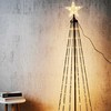 KOOPMAN LED Kūčių Eglutė XXL 210 cm - Lauko Dekoracija su Žvaigžde