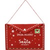 Christmas Decoration KALĖDINIS VOKAS LAIŠKAS KALĖDŲ SENELIUI VELTINIS 38X30CM SPECIALUS PRISTATYMAS