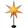 KOOPMAN Dekoracja świąteczna Christmas decoration Gwiazda dekoracyjna su podświetleniem LED wys:65CM CHAMPAGNE