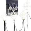 KOOPMAN LAMPKI OGRODOWE STICK ŚNIEŻYNKI NEON LED 58 CM 3 SZT balta IP44