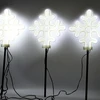 KOOPMAN LAMPKI OGRODOWE STICK ŚNIEŻYNKI NEON LED 58 CM 3 SZT balta IP44