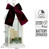KOOPMAN Affek Design Latarnia lampion adwentowy znicz LED 49CM balta 3 świece