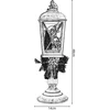 Dekoracja świąteczna Koopman Latarnia lampion dekoracyjny wys: 48CM - Bałwan