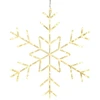 KOOPMAN Dekoracja świąteczna Christmas decoration Płatek śniegu dekoracyjny wiszący 120LED ciepły balta