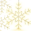 KOOPMAN Dekoracja świąteczna Christmas decoration Płatek śniegu dekoracyjny wiszący 120LED ciepły balta