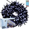 KOOPMAN SOLARNY ŁAŃCUCH ŚWIETLNY 240 LED 13 FUNKCJI USB ZIMNY Baltas