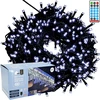 Lampki choinkowe Koopman Lampki choinkowe sople 480 LED solarne su pultu USB światło zimnobiałe 18,6 m
