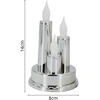 KOOPMAN baterijomis maitinama LED žvakė su laikmačio žibinto įdėklu, 14 cm
