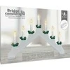 Nežinomas Elektrinis žvakių laikiklis už 7 žvakes baltas 41,5x29 cm