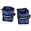 Rankų ir kojų svoriai EB Fit, 1kg (2x0.5kg), mėlyni