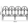 PLASTIKINĖ SODO TVORELĖ JUODA 59x33CM 4 PANELĖS KINZO 261225
