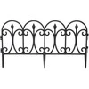 PLASTIKINĖ SODO TVORELĖ JUODA 59x33CM 4 PANELĖS KINZO 261225